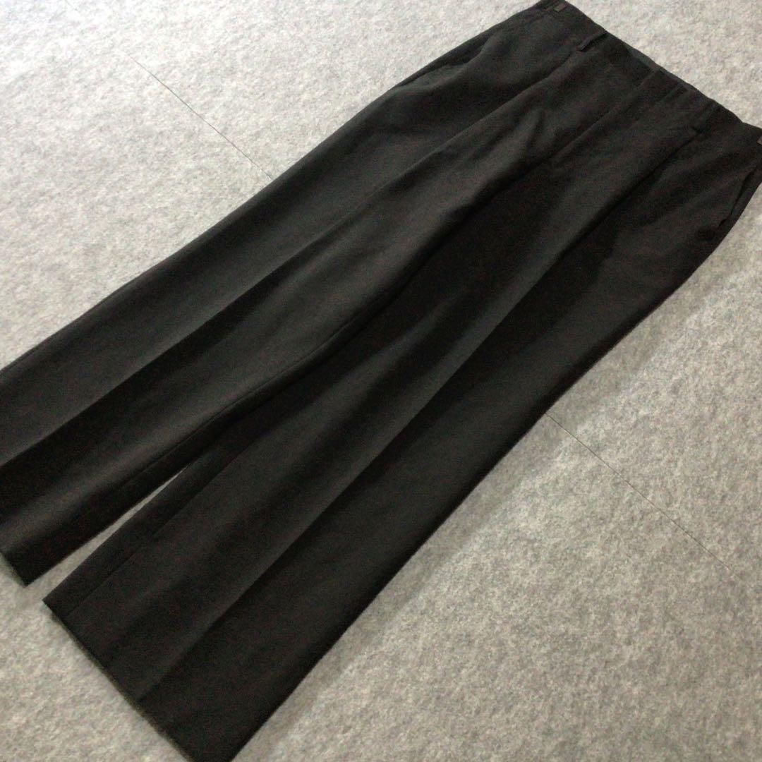 【fm】ダブルブレスト　スーツ　セットアップ　ブラック　アジャスター付き