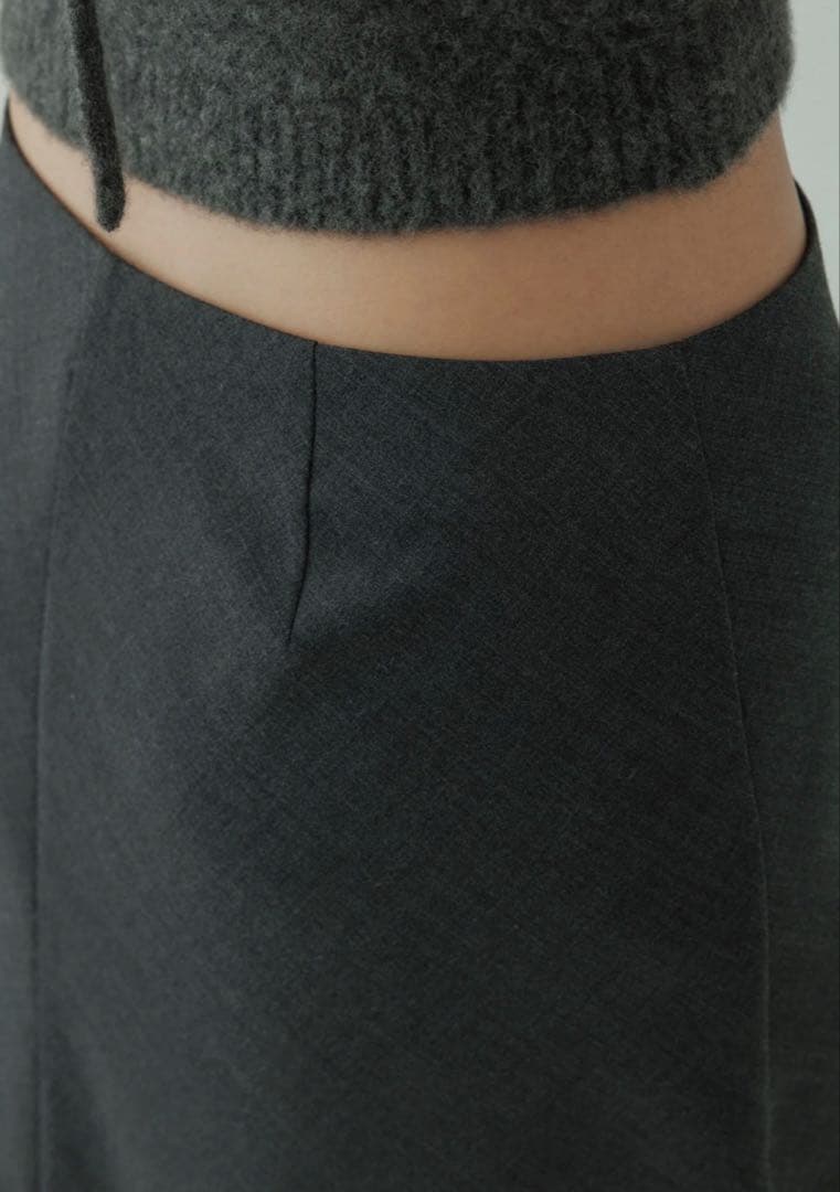 【yo BIOTOP】wool tight Aline skirt