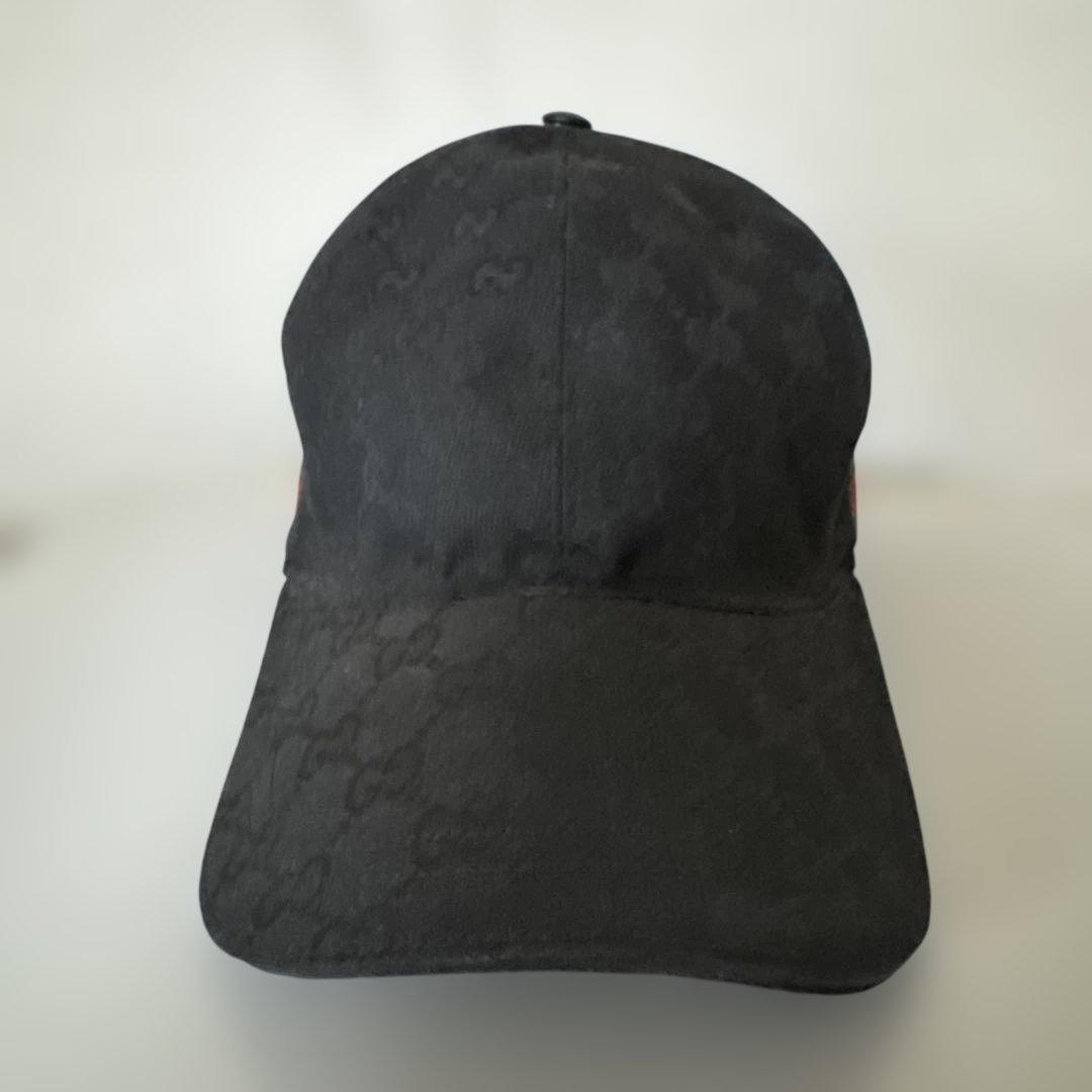 ブラック GUCCI キャップ