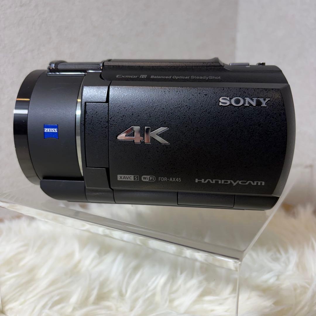 【極美品】SONY FDR-AX45 ビデオカメラ バッテリー2個 付属品多数