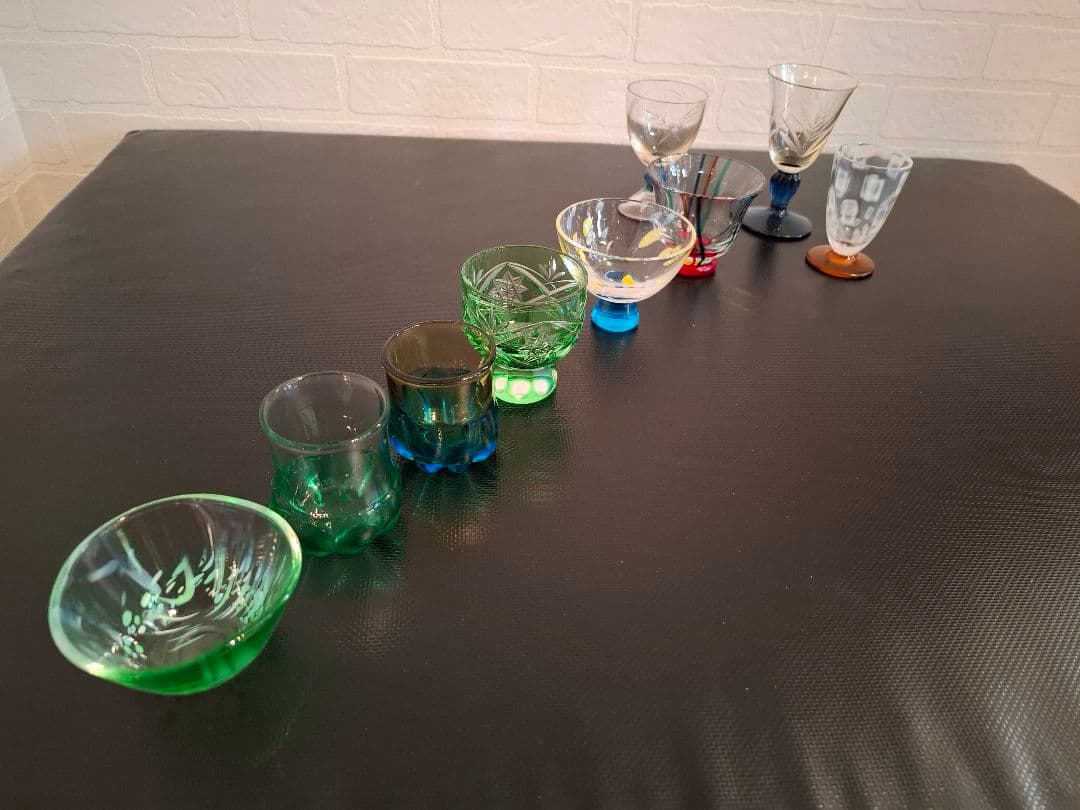 ガラス工芸　酒器揃え