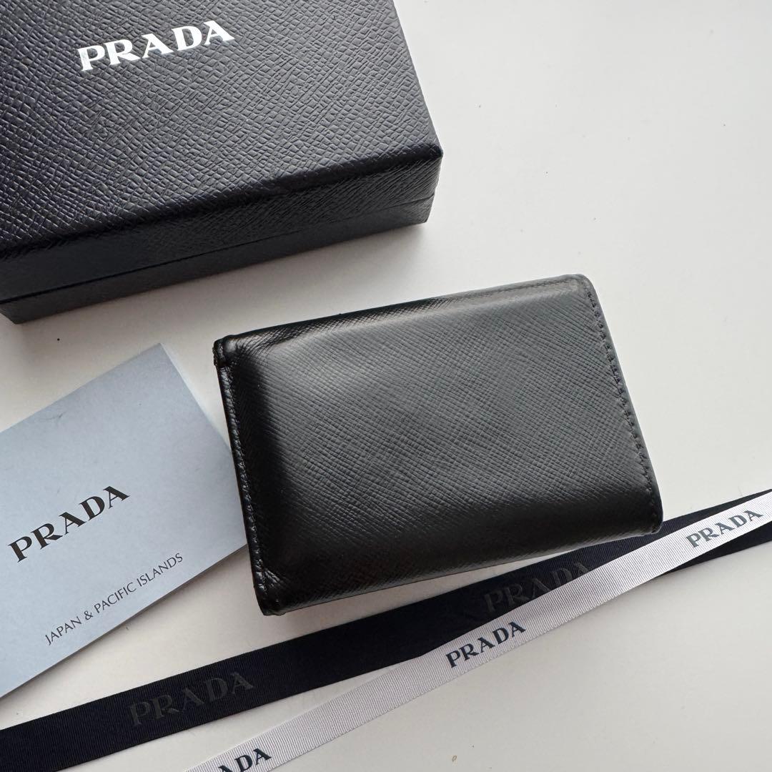 【美品】 337 PRADA プラダ 3つ折り財布 ミニ財布