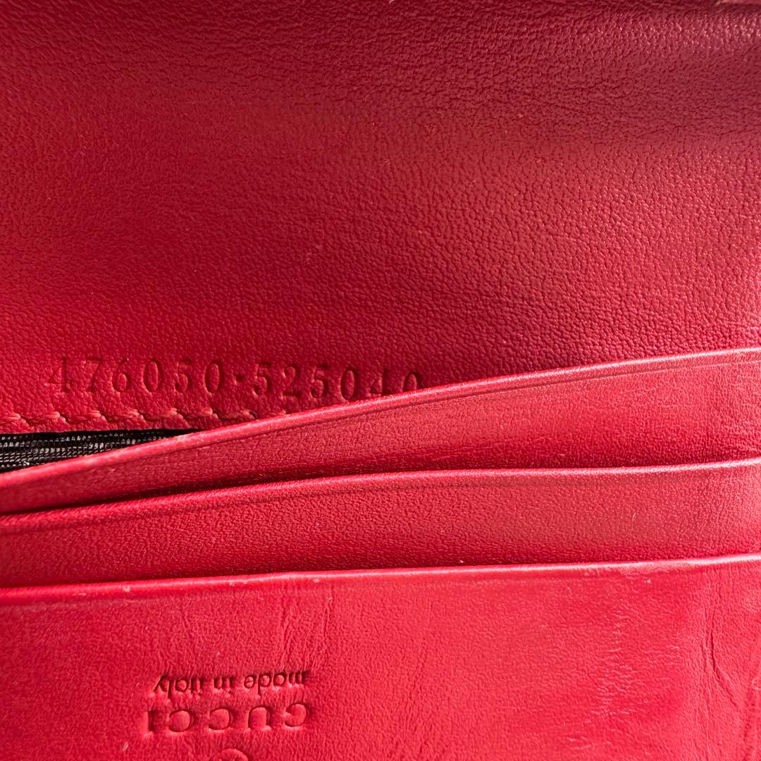 【限定価格】 GUCCI グッチ さくらんぼ2つ折り 財布 コンパクト チェリー