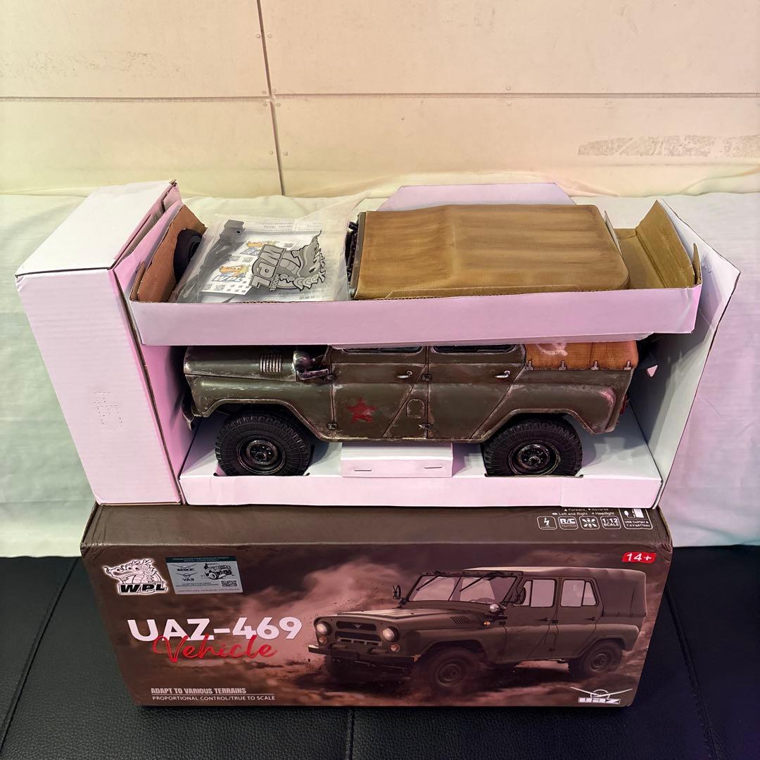 WPL C94 UAZ-469 カスタム ウェザリング塗装 LEDライト組込み