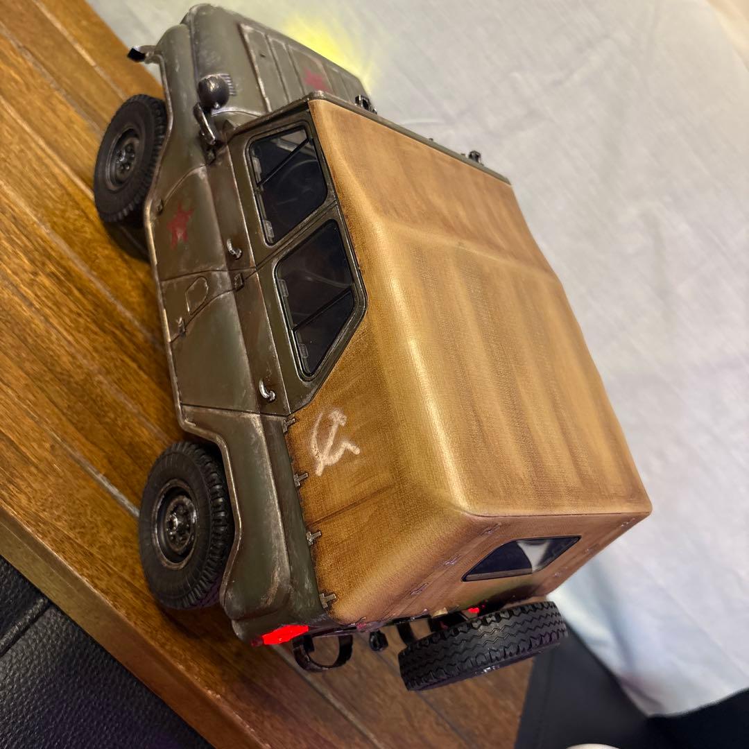 WPL C94 UAZ-469 カスタム ウェザリング塗装 LEDライト組込み