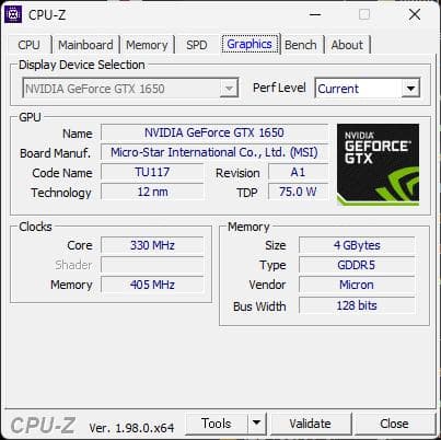 【動作確認済】MSI GTX 1650 AERO ITX【分解清掃・グリス塗替】