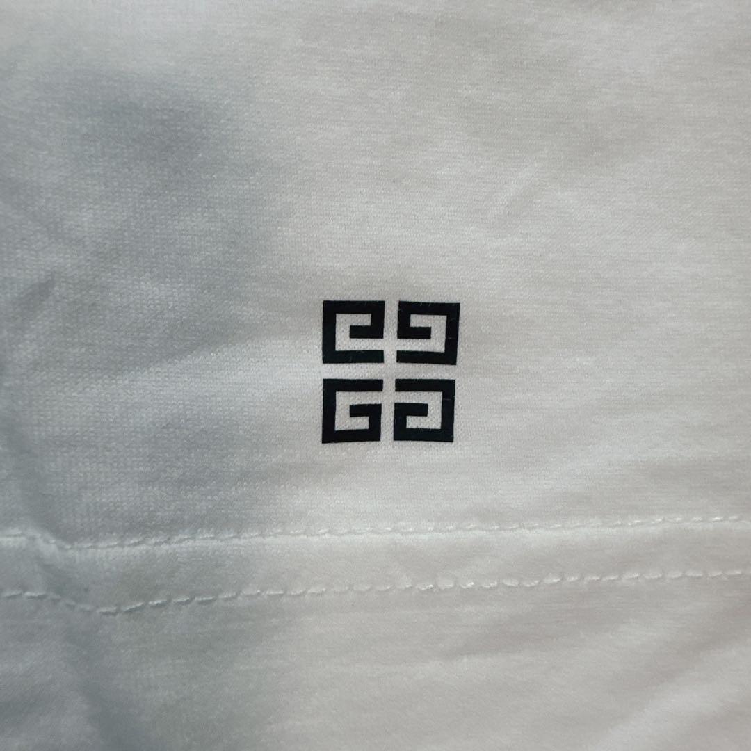 GIVENCHY ジバンシィ 両面ロゴ slim fit Tシャツ Lホワイト
