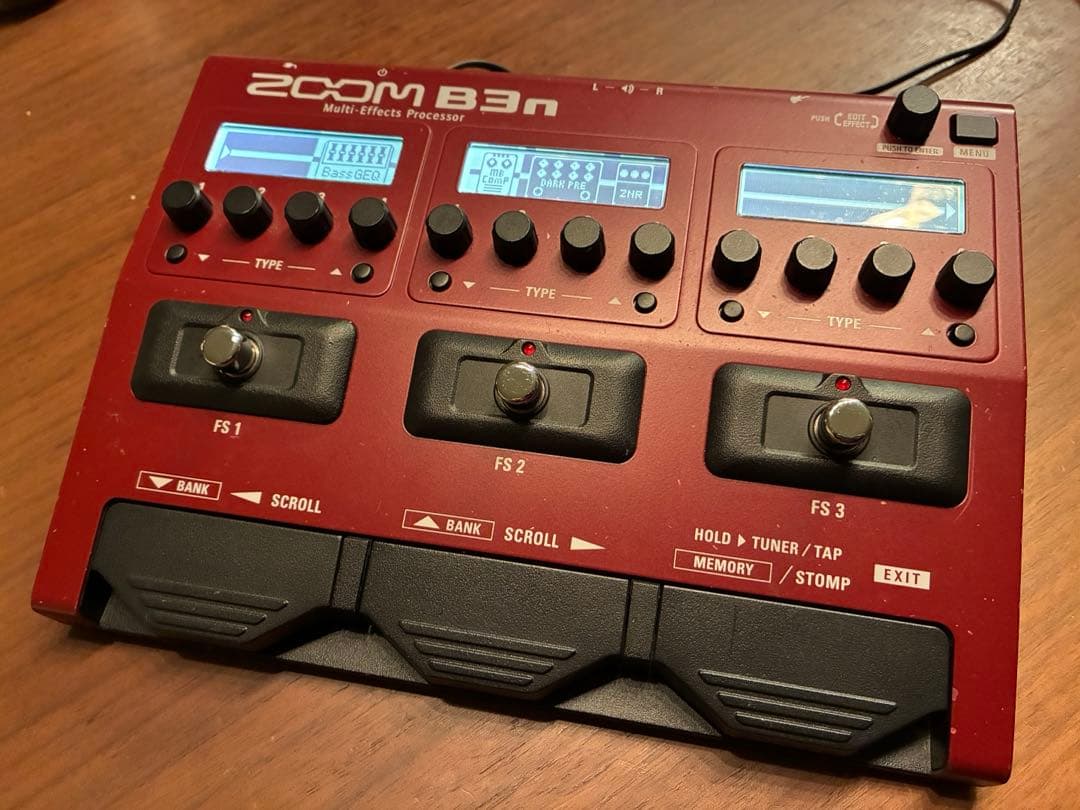 値下！【箱・純正アダプター付】ZOOM B3n ベース用マルチエフェクター