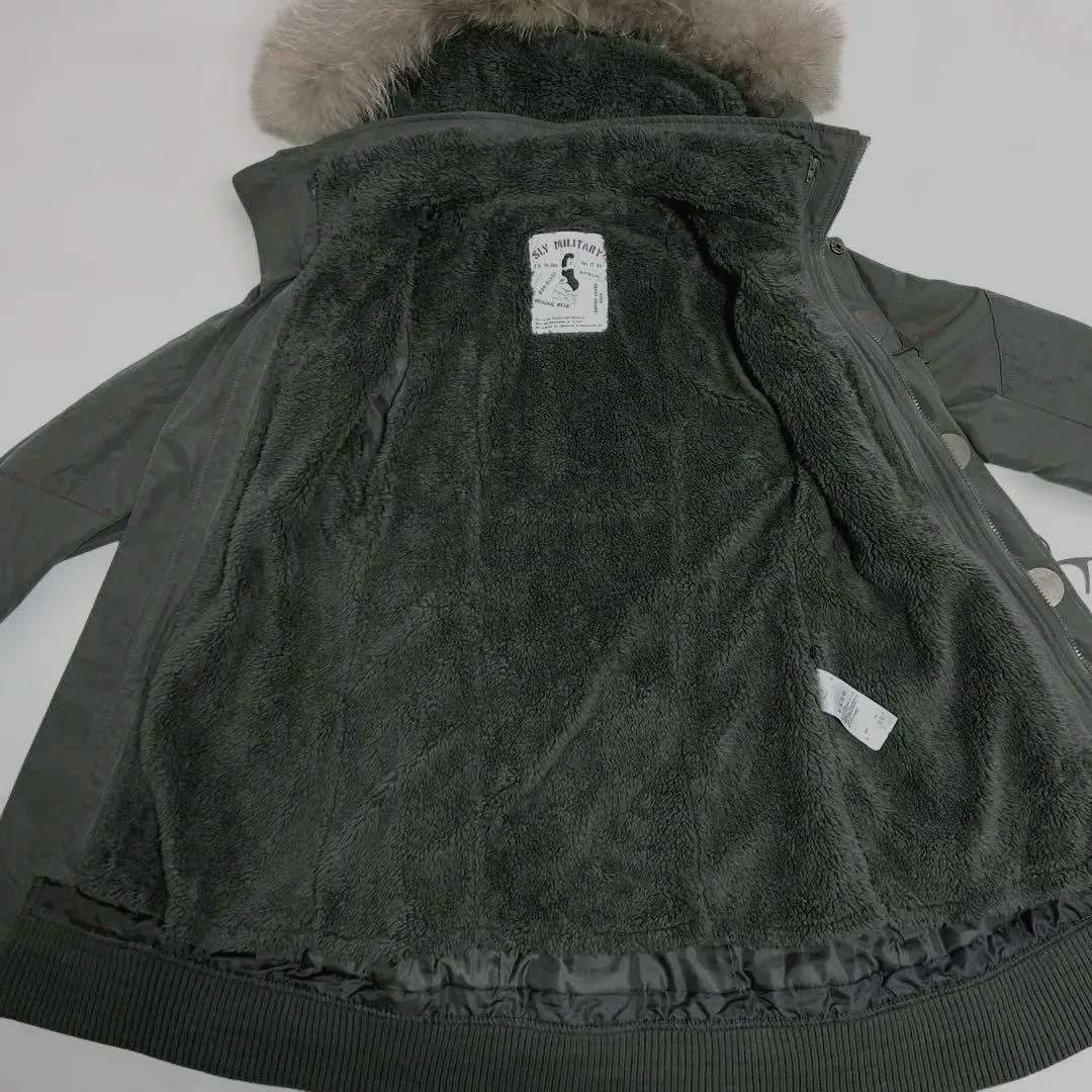 美品 SLY モッズコート y2k N3B ラクーン ファー size2 （M）