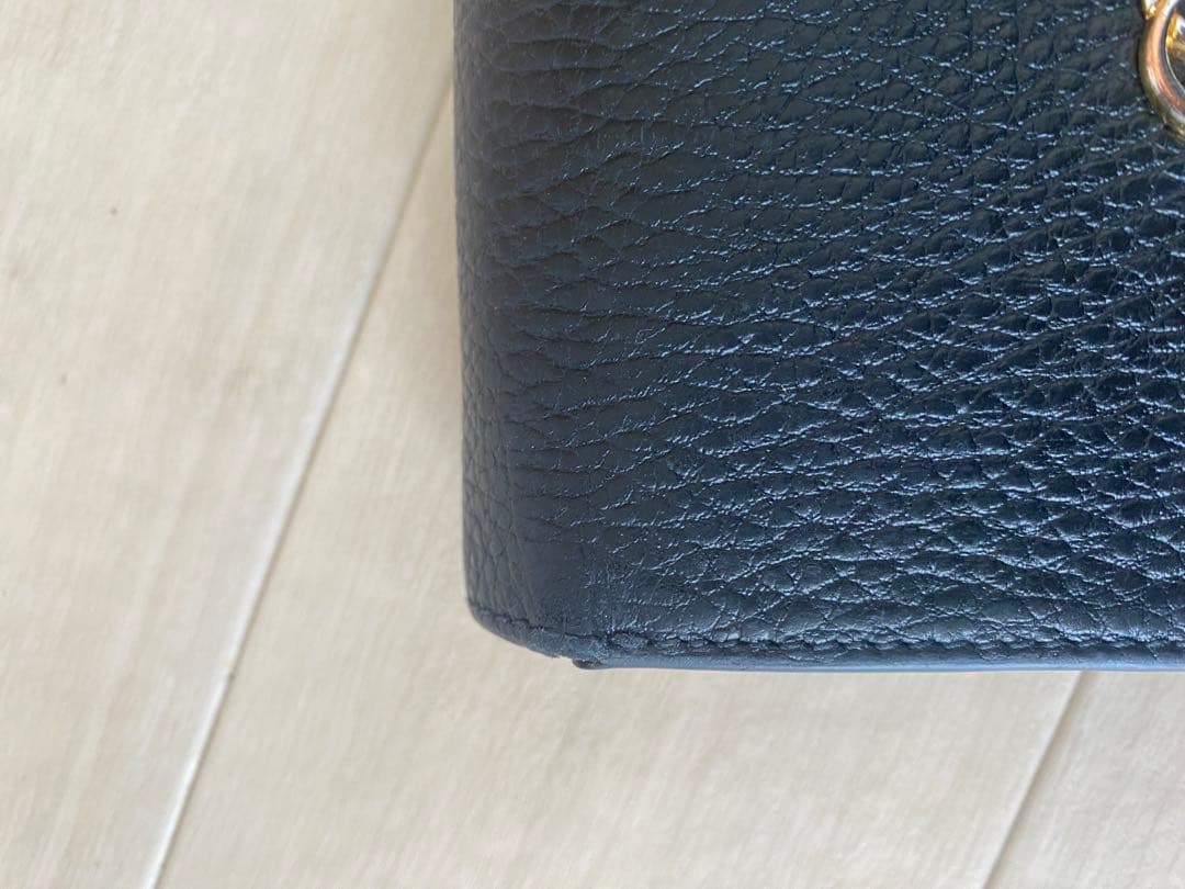 美品グッチ三つ折り財布GUCCI グッチ GGマーモント