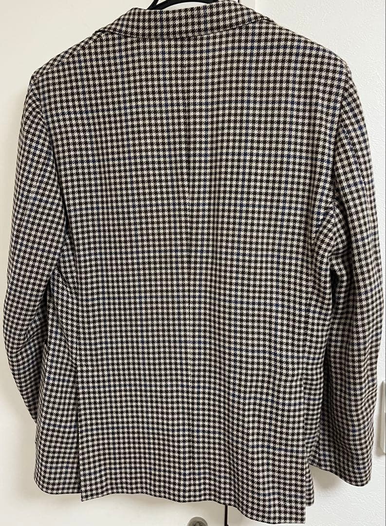 【美品】LARDINI ラルディーニ テーラードジャケット 千鳥格子