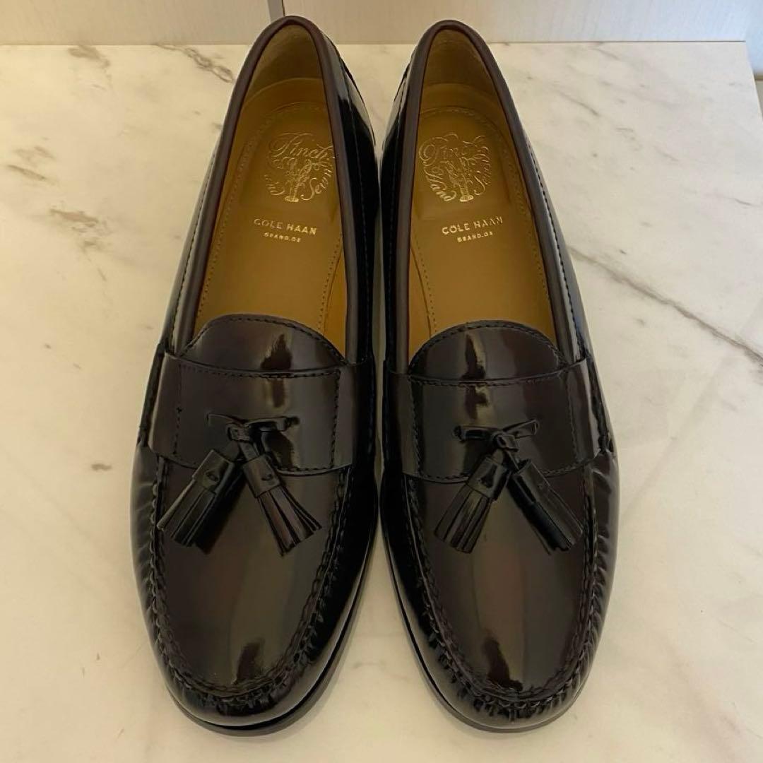 極美品 COLE HAAN ピンチタッセル 27cm C12767 バーガンディ