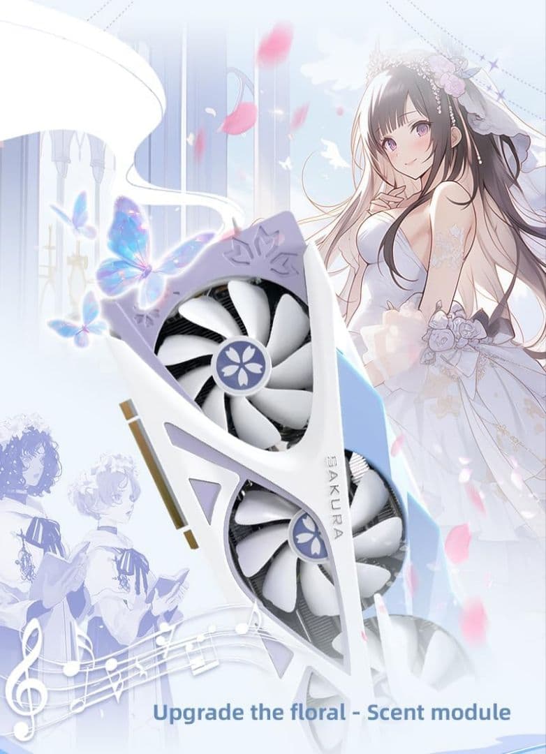 グラフィックボード・グラボ・ビデオカード YESTON Radeon RX 9070 XT Sakura OC