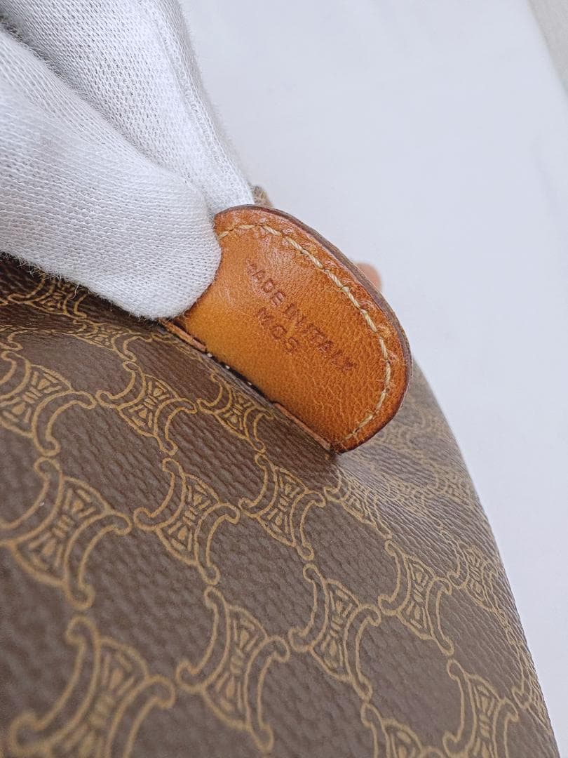 【CELINE/セリーヌ】マカダム ミニボストン トリオンフ