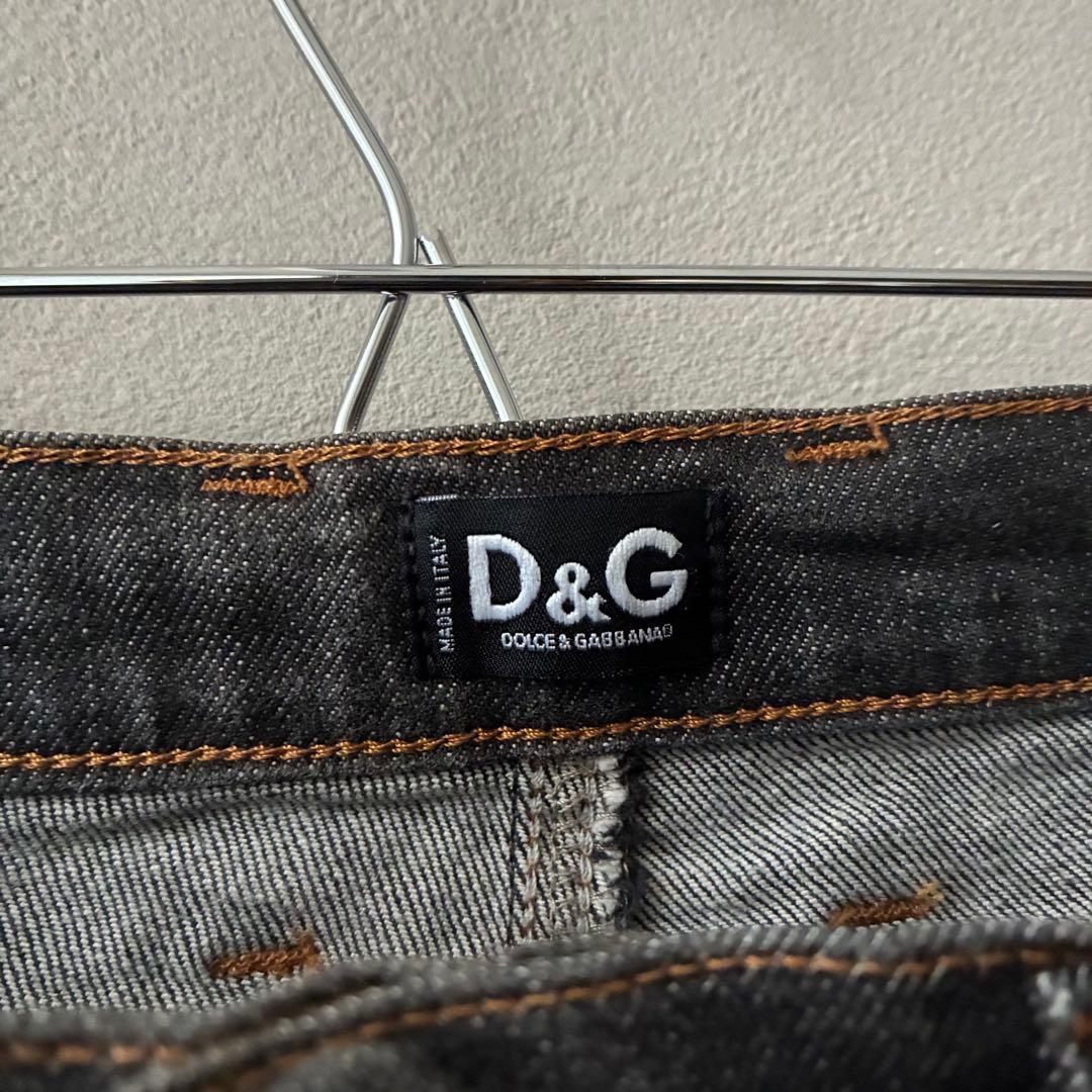 D&G ドルチェ&ガッバーナ ブラック デニムパンツ イタリア製 Y2K 26