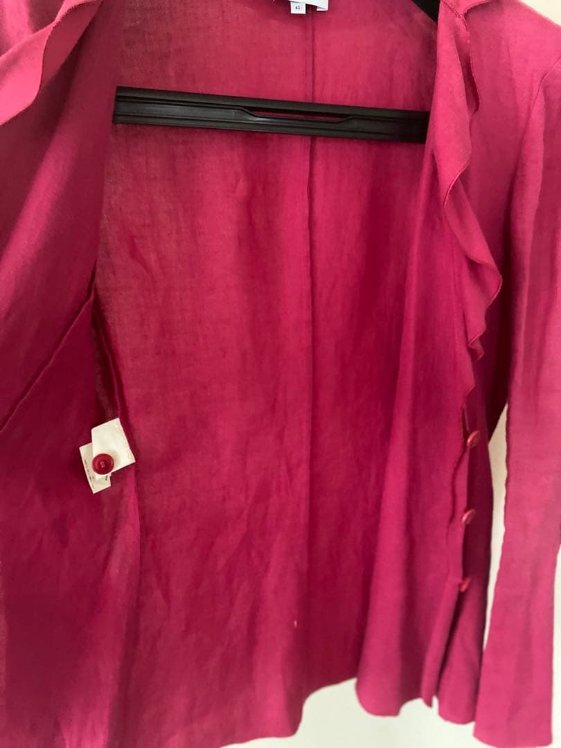 ARMANI COLLEZIONI テーラードジャケット、ピンク　L 40サイズ