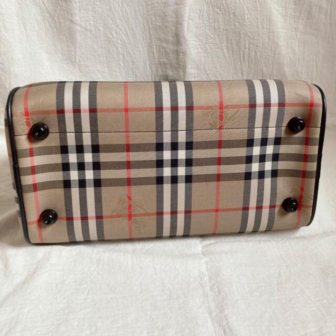 Burberry チェック柄 ボストンバッグ 中型