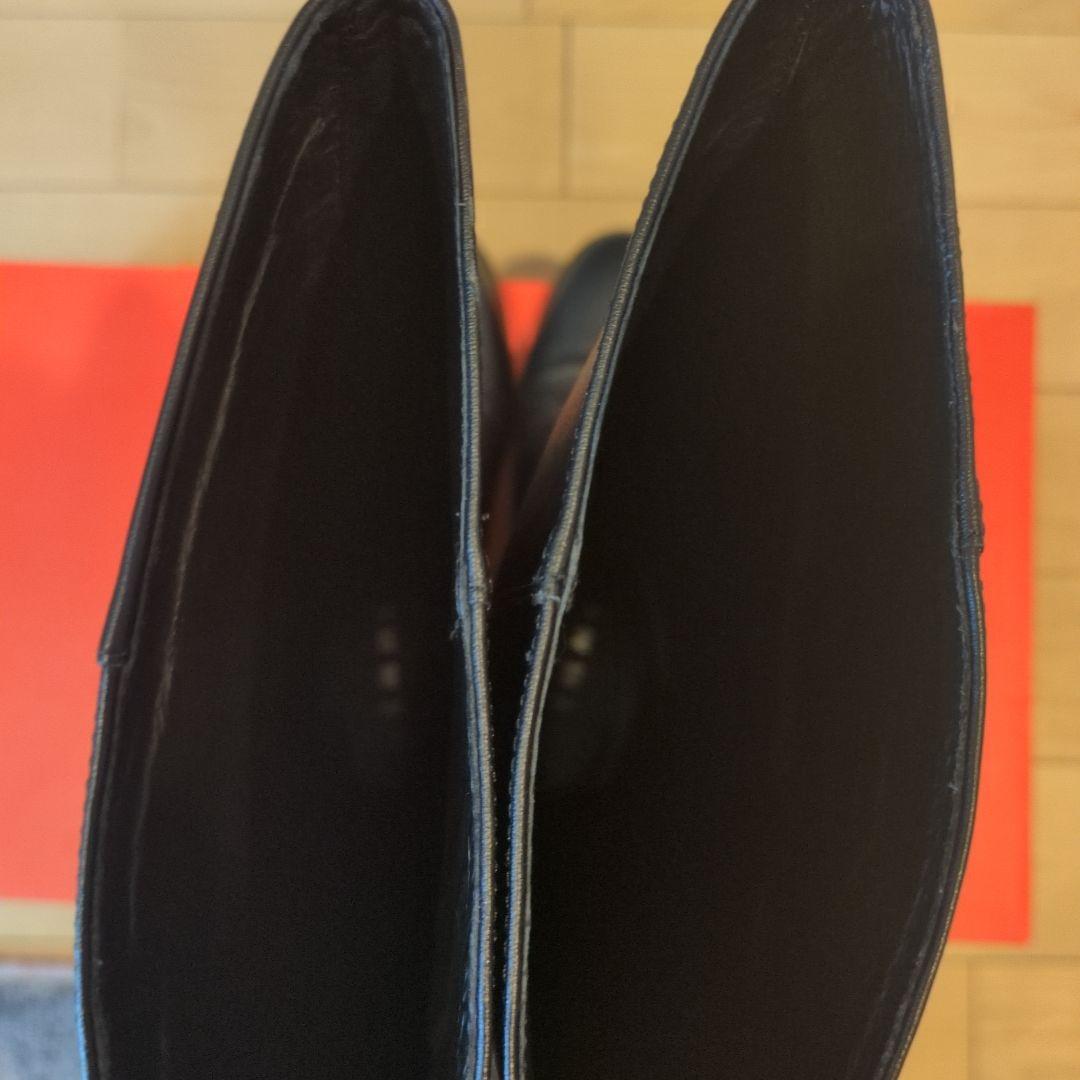 REMME ブラックレザー ロングブーツ 38