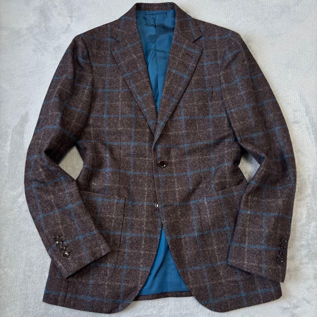 美品✨BEAMS F テーラードジャケット モヘヤ シルク 近年モデル チェック