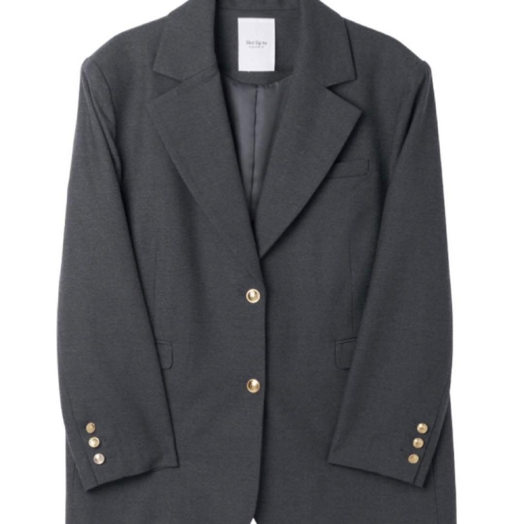 ジャケット・アウター Herlipto Romy Wool-Blend jacket gray