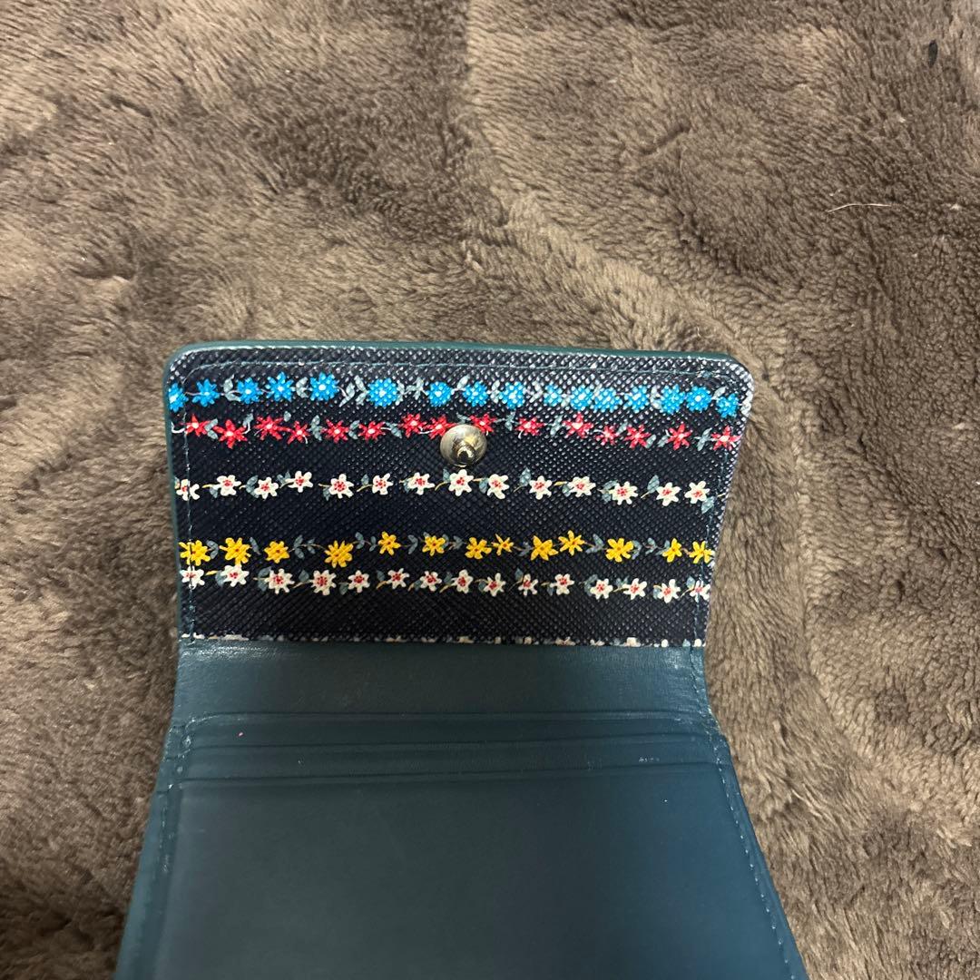 Paul Smith 青 三つ折り財布