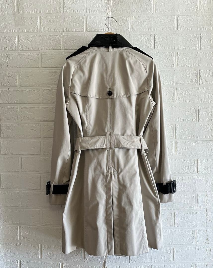 【極美品・希少】《バーバリー ロンドン》異素材ミックス トレンチコート