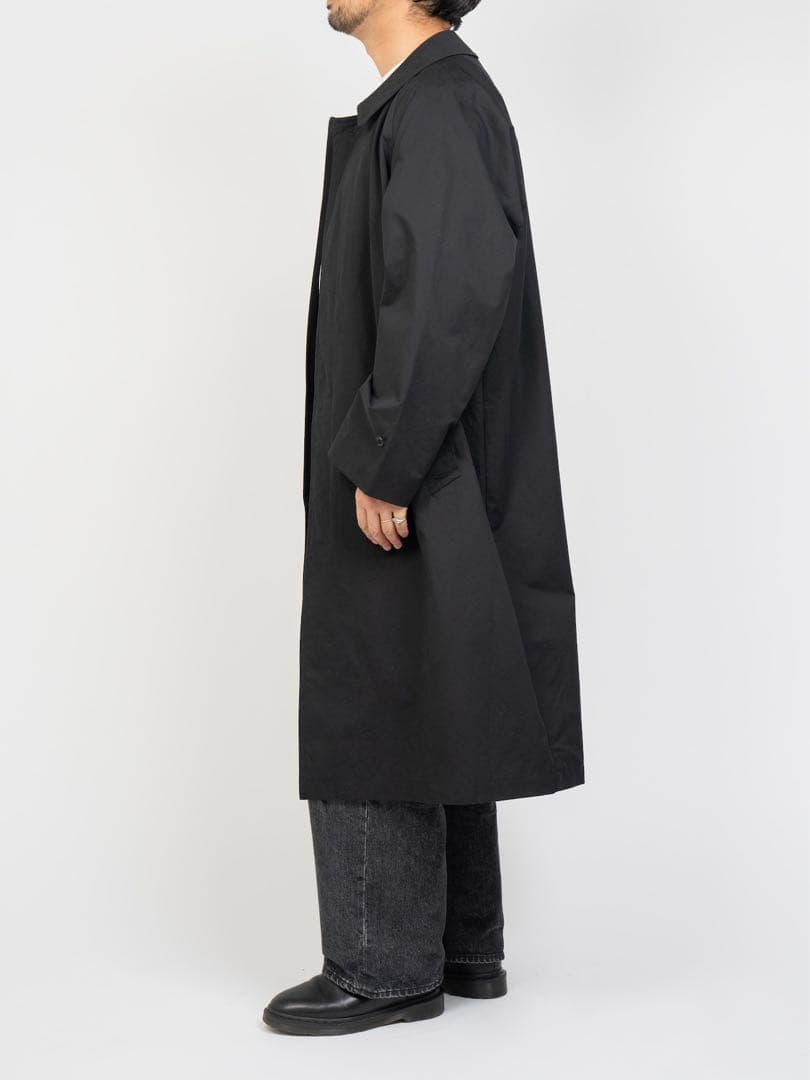 ジャケット・アウター OVY Cotton Bal Collar Over Coat (black)