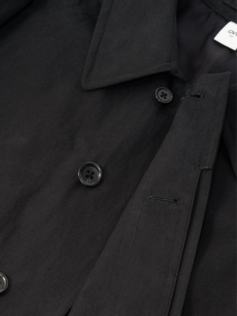 ジャケット・アウター OVY Cotton Bal Collar Over Coat (black)