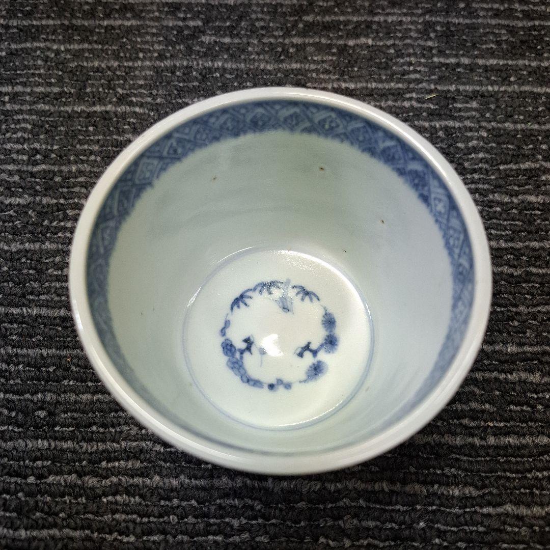 伊万里焼花唐草蕎麦猪口大振り