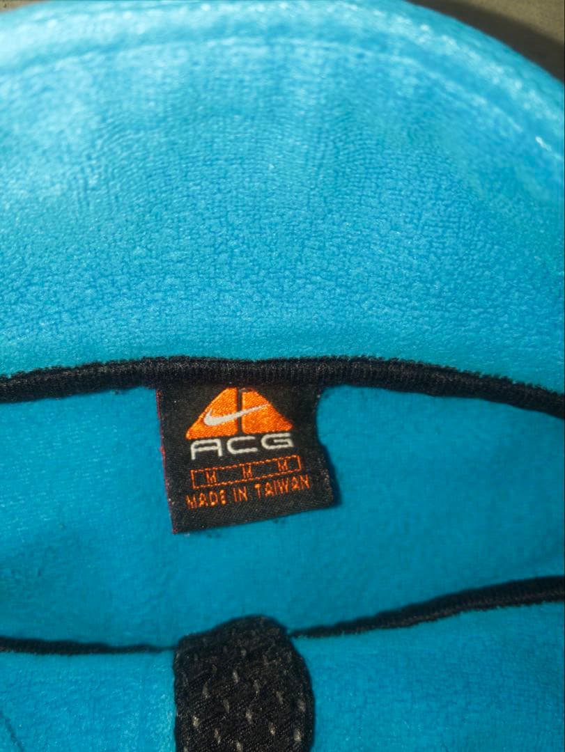 00s NIKE ACG フリースベスト 青