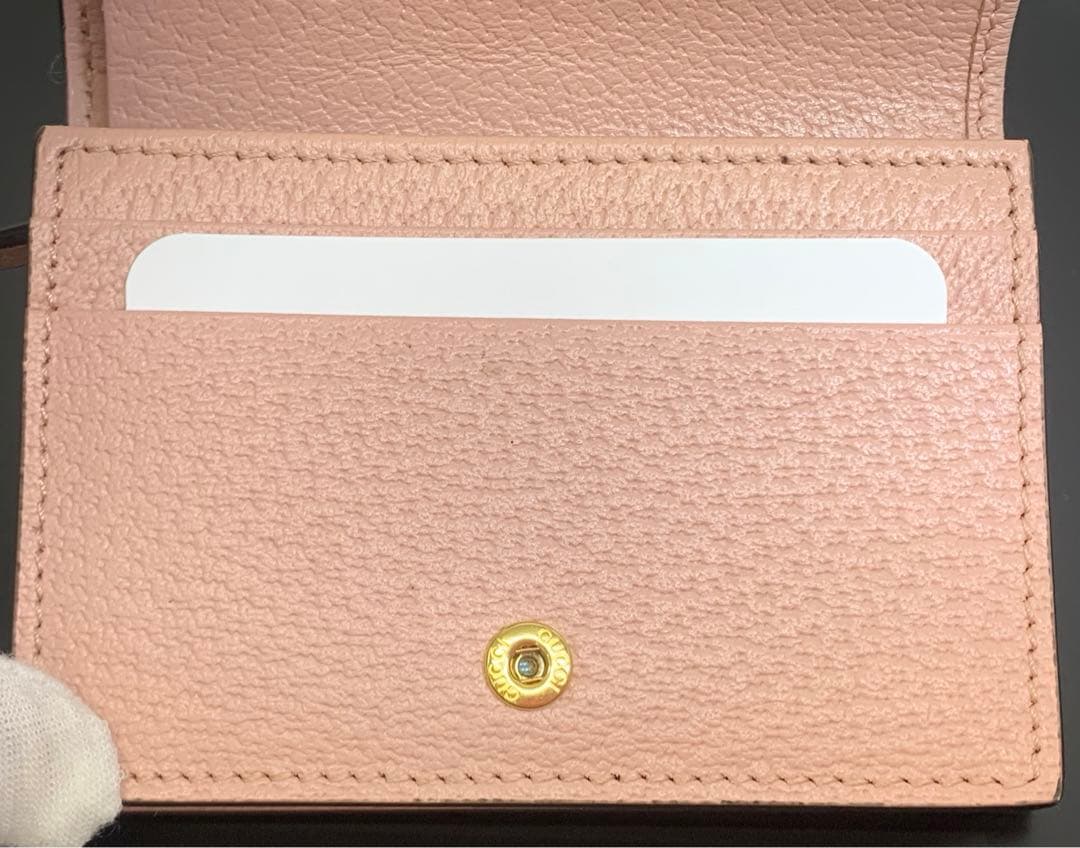【新品未使用】GUCCI フローラルエンブロイダリー 二つ折り 財布