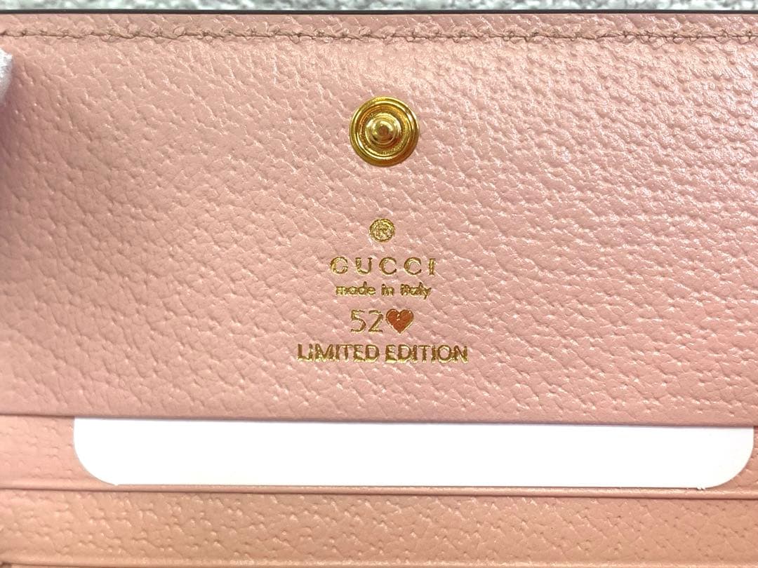 【新品未使用】GUCCI フローラルエンブロイダリー 二つ折り 財布