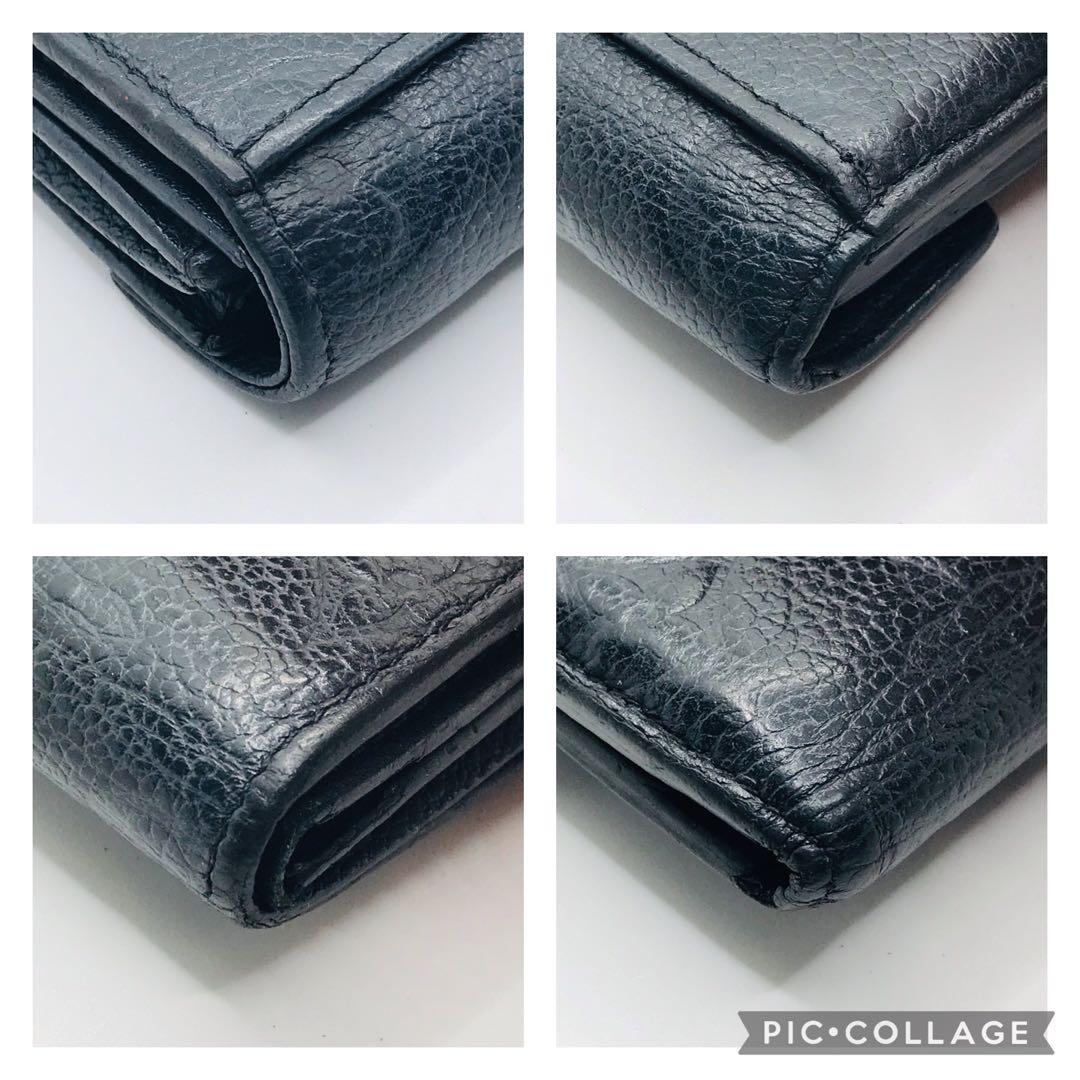 ルイヴィトン✨ モノグラム アンプラント ポルトフォイユ ゾエ 三つ折り財布 黒