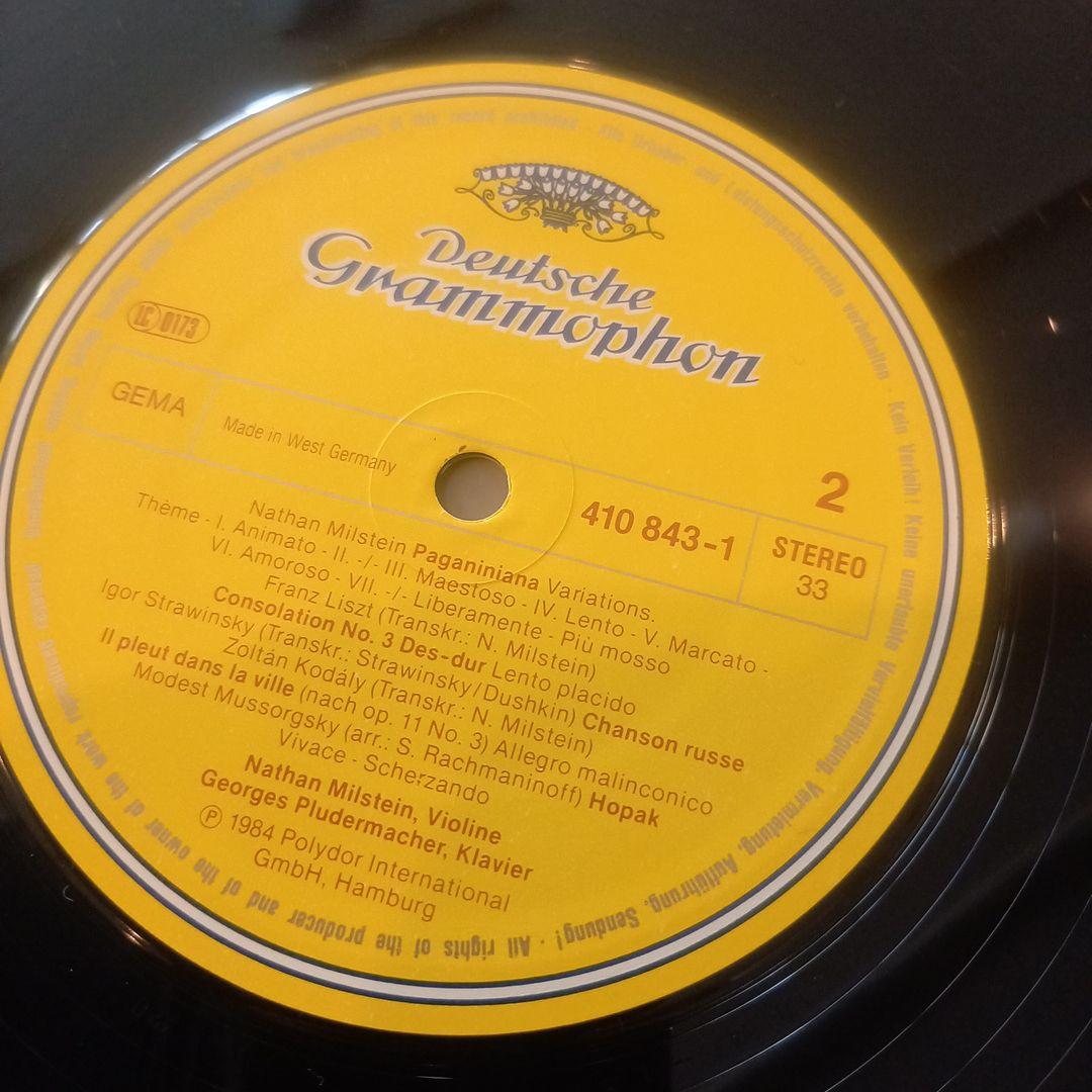 レコードです(*´∇｀)西独プレス❗ ミルシテイン　ヴァイオリン・リサイタル