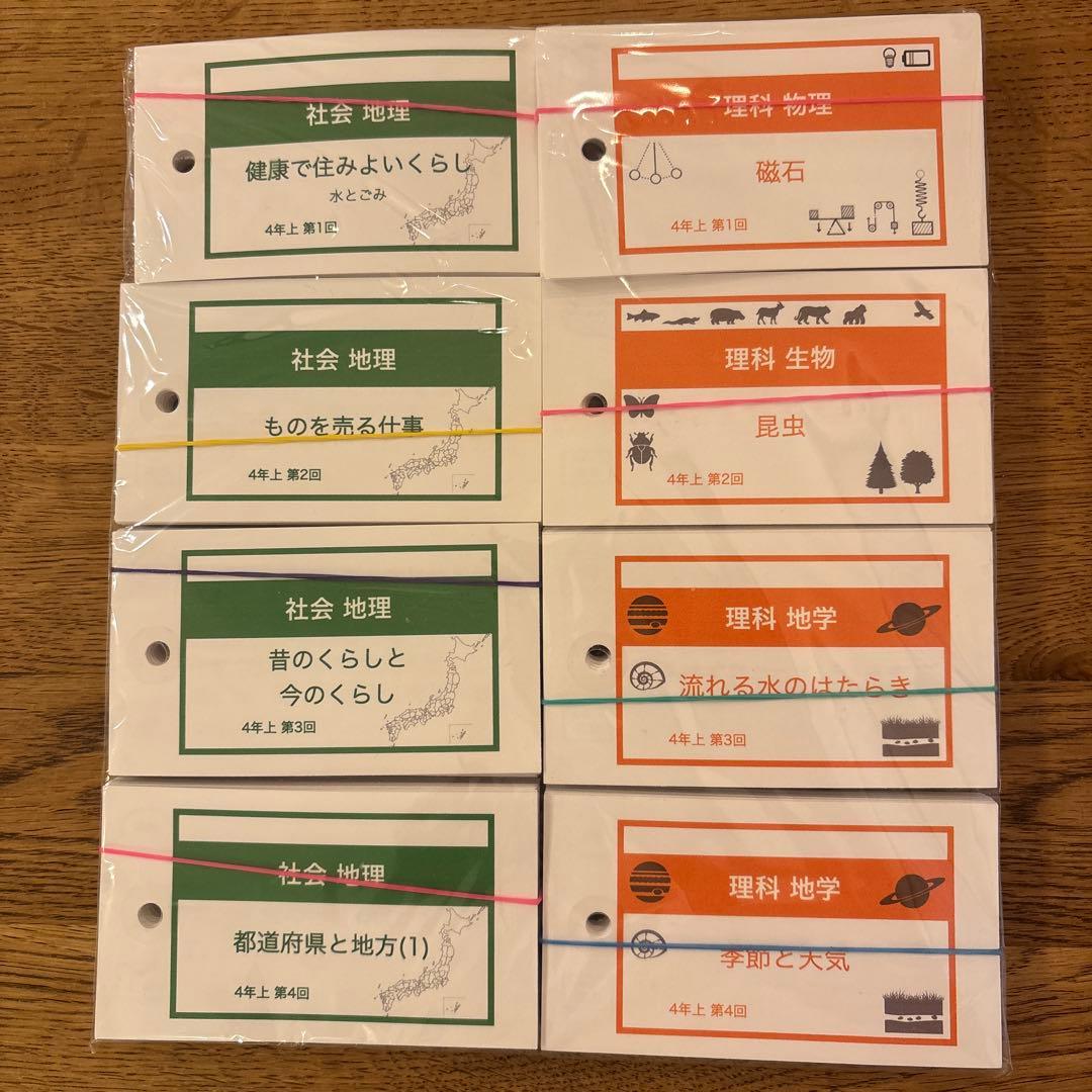 早稲田アカデミー 予習シリーズ 理科 社会 1-4回 単語帳