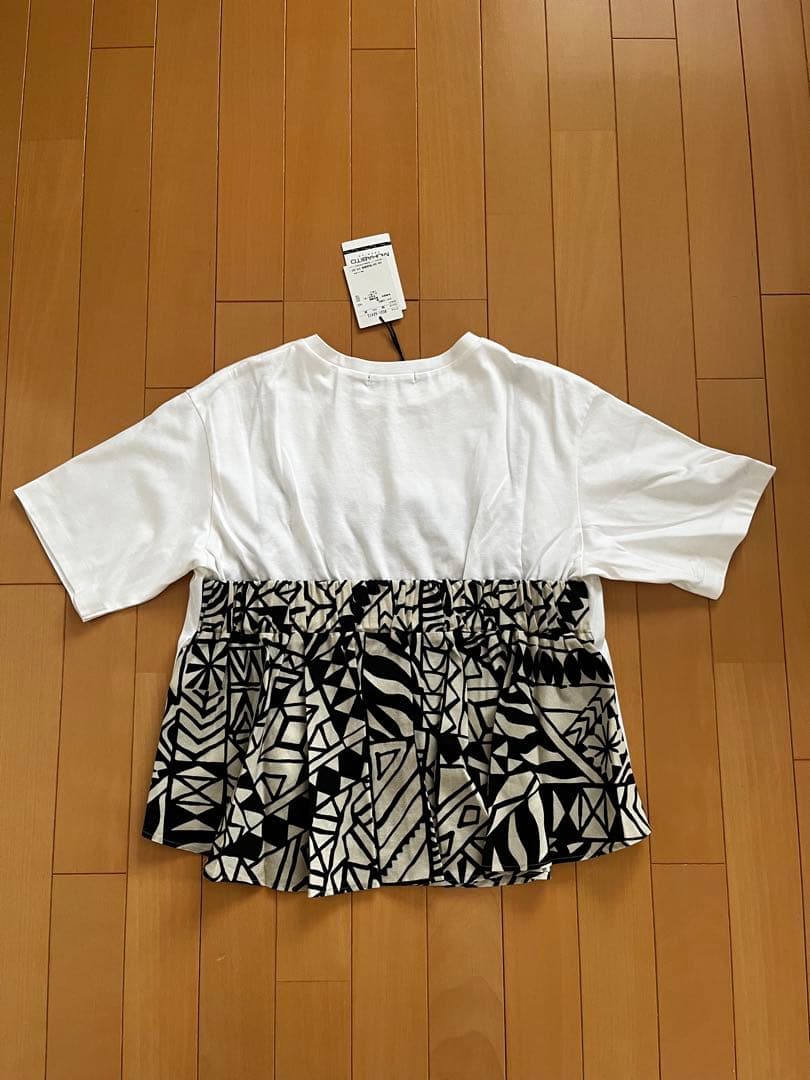 MORABITO PREMIER モラビトプルミエ　リーフ柄Tシャツ　⑥