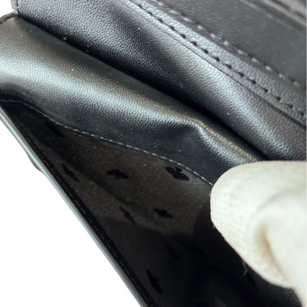 極美品✨ケイトスペード 花柄 二つ折り財布 ブラック 小銭入れ付