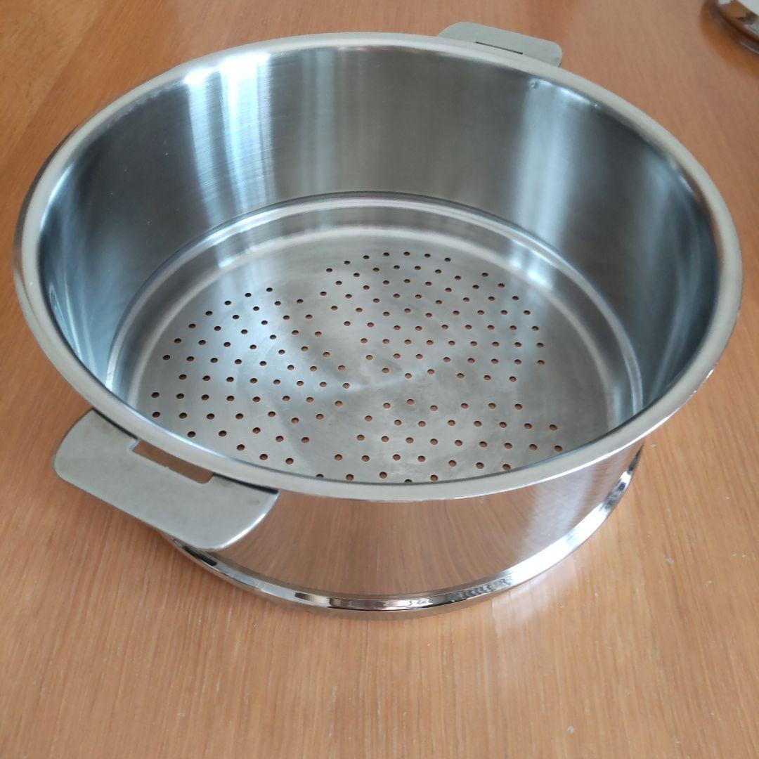 クリステル　深鍋 　蒸し器　24センチ