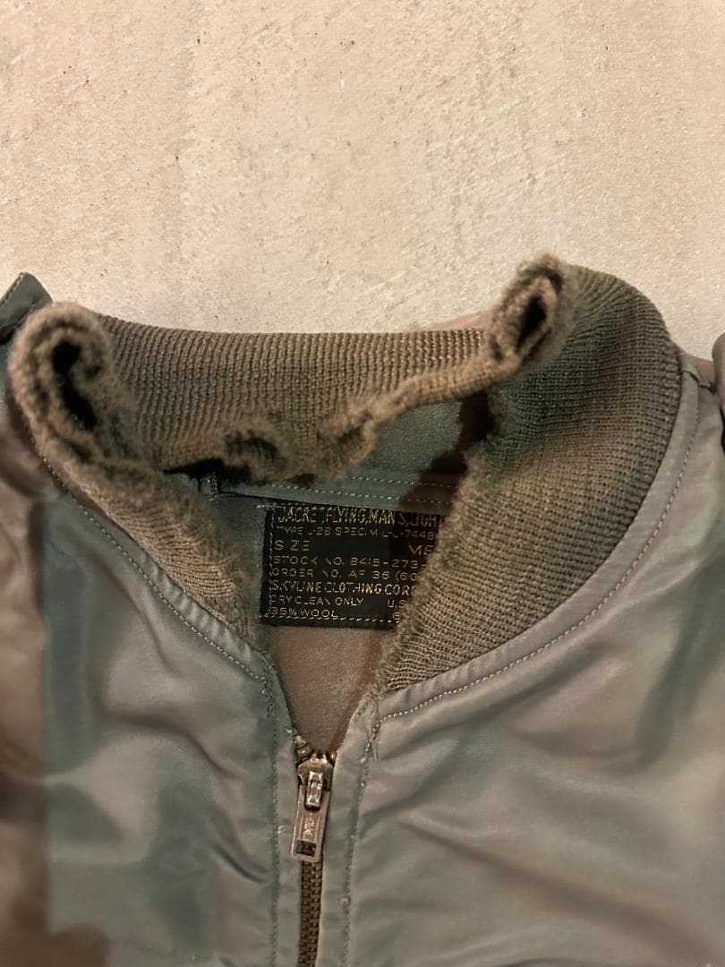 USAF実物L-2Bフライトジャケット1950s〜60s IDEALジッパー