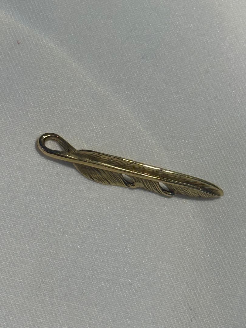 【美品】Goro’s ゴローズ 全金 18k フェザー 小