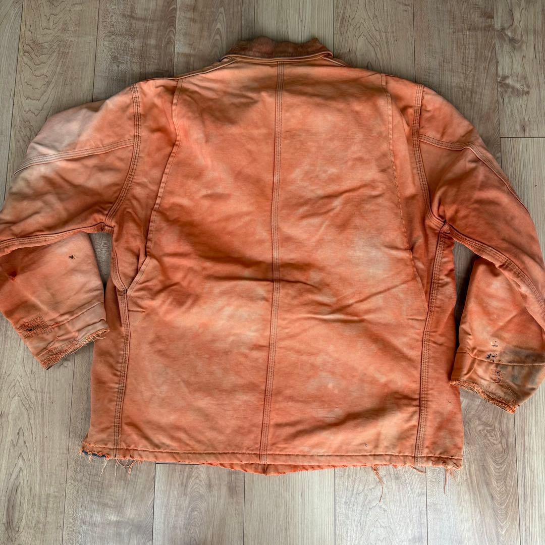【雰囲気抜群】Carhartt チョアコート 後染め 一点物 雰囲気系 グランジ