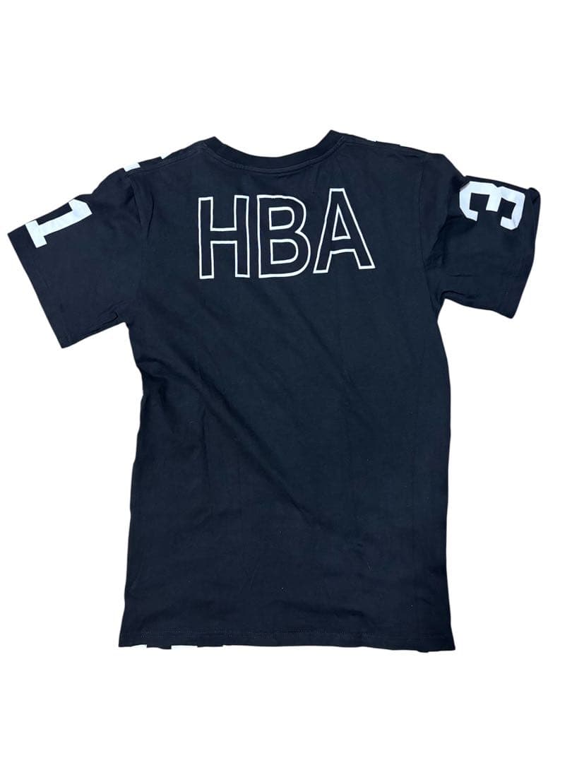 ラ*ボ様 HBA hood by air チェック　Tシャツ L 白黒