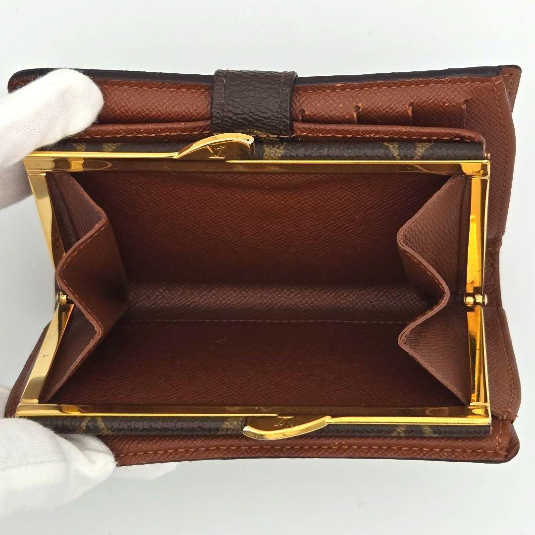 ルイヴィトン ポルトモネ ビエ ヴィエノワ がま口 モノグラム 二つ折り財布