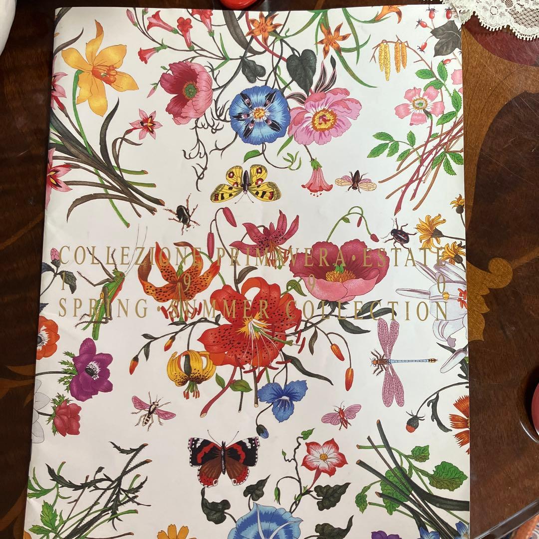 GUCCI 花柄 半袖ポロシャツ L
