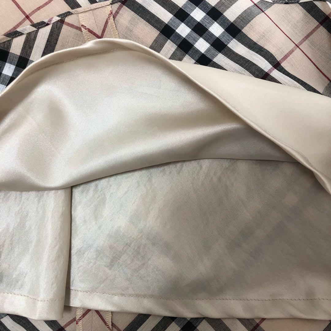 BURBERRY ホルターネック ノバチェック ワンピース 38 ベージュ