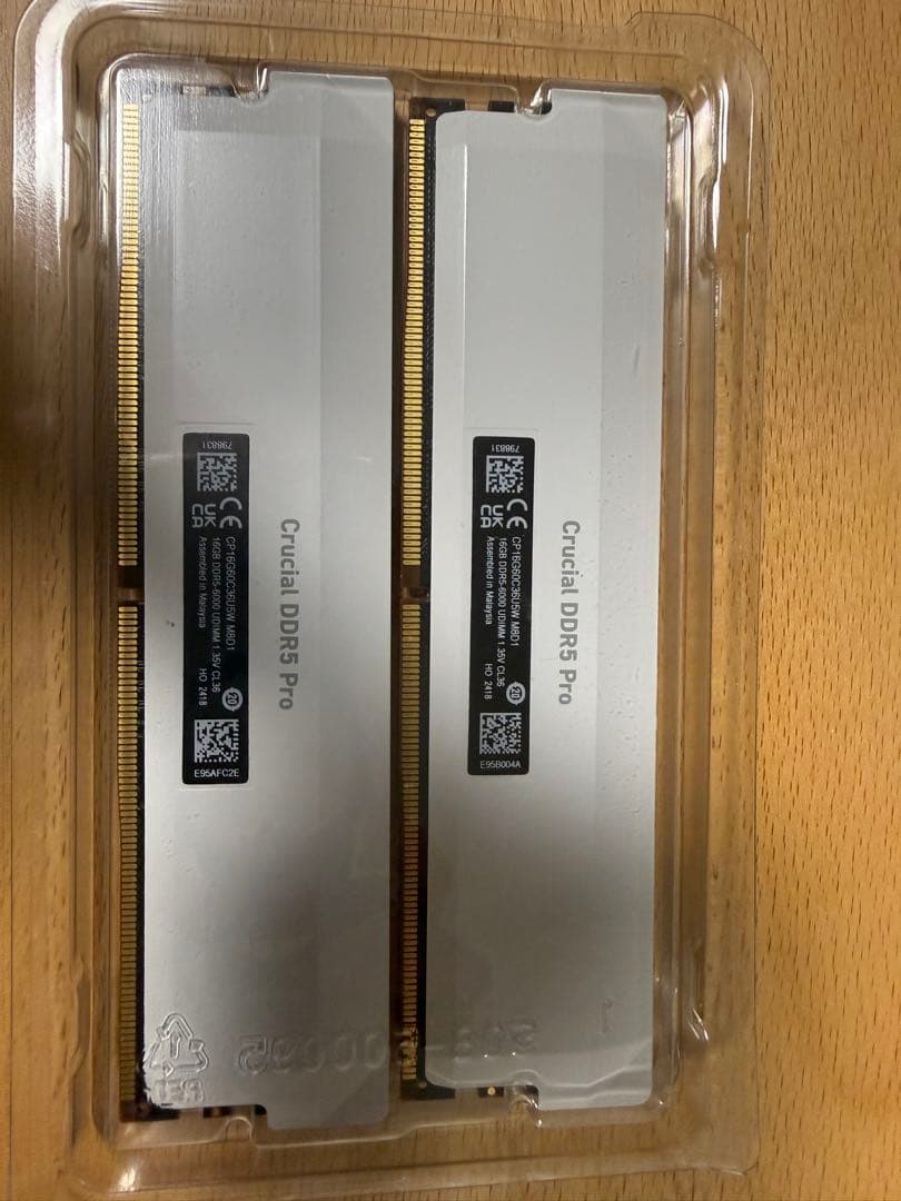 廉*木様 crucial DDR5 Pro 32GB (2x16GB) 6000