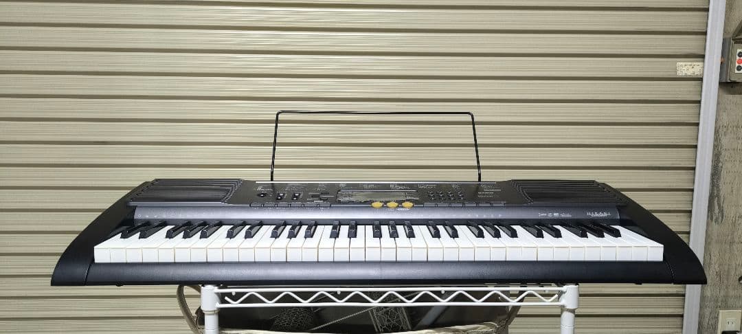 CASIO　LK-113　光ナビゲーションシステム　電子キーボード　椅子　各台付
