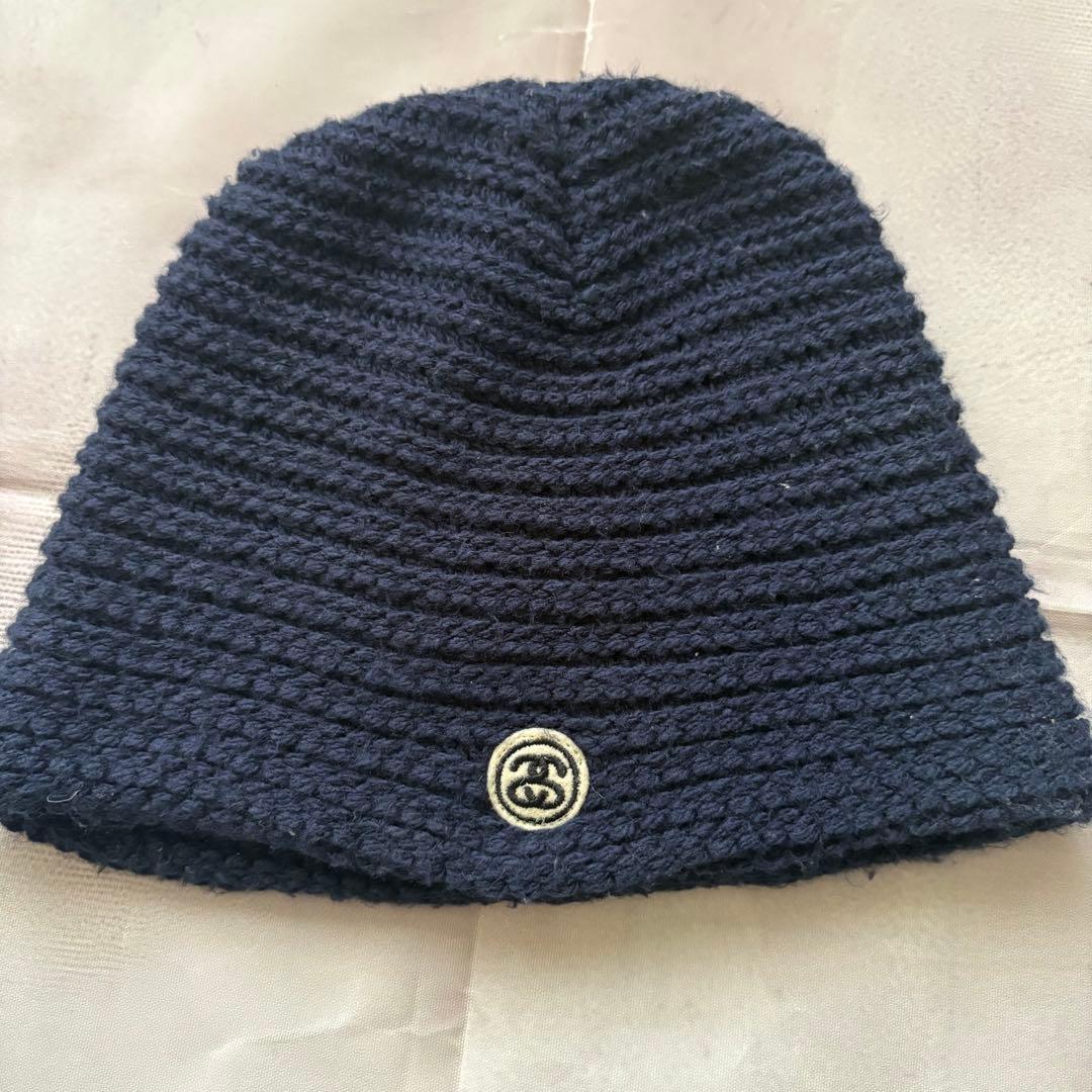 y2k old STUSSY beanie knit USA製 hat 90s