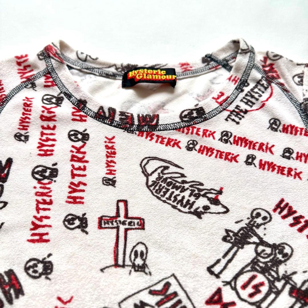 【ヒステリックグラマー】'90 ロックTシャツ カットソー(FREEサイズ)