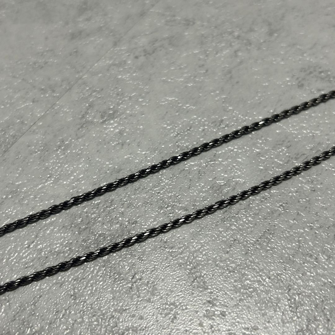AVALANCHE ロープチェーン 50cm シルバー925 燻加工 50cm
